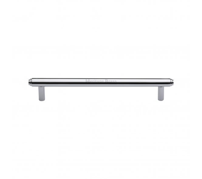 Heritage Brass V4410 Stepped T-Bar Cabinet Pull Handles - Polished Chrome