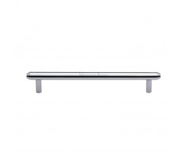 Heritage Brass V4410 Stepped T-Bar Cabinet Pull Handles - Polished Chrome