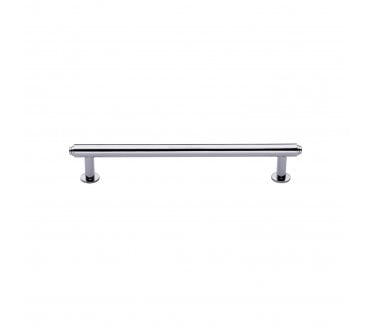 Heritage Brass V4411 Stepped T-Bar Cabinet Pull Handles W/ Circular Roses - Polished Chrome