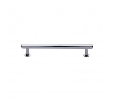 Heritage Brass V4423 Hexagon T-Bar Cabinet Pull Handles W/ Circular Roses - Polished Chrome