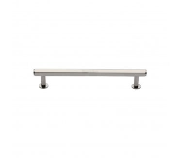 Heritage Brass V4423 Hexagon T-Bar Cabinet Pull Handles W/ Circular Roses - Polished Nickel