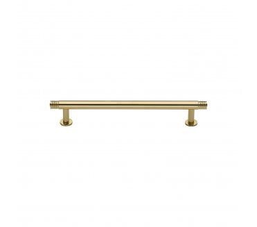 Heritage Brass V4447 Contour Cabinet Pull Handles On Rose - Polished Brass