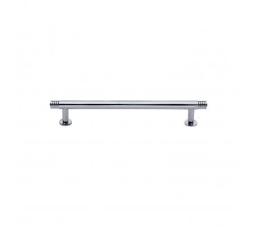 Heritage Brass V4447 Contour Cabinet Pull Handles On Rose - Polished Chrome