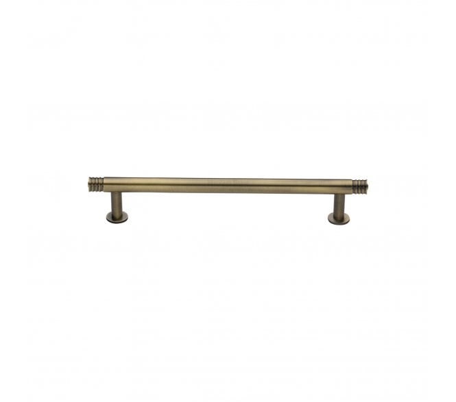 Heritage Brass V4447 Contour T-Bar Cabinet Pull Handles W/Circular Roses - Antique Brass