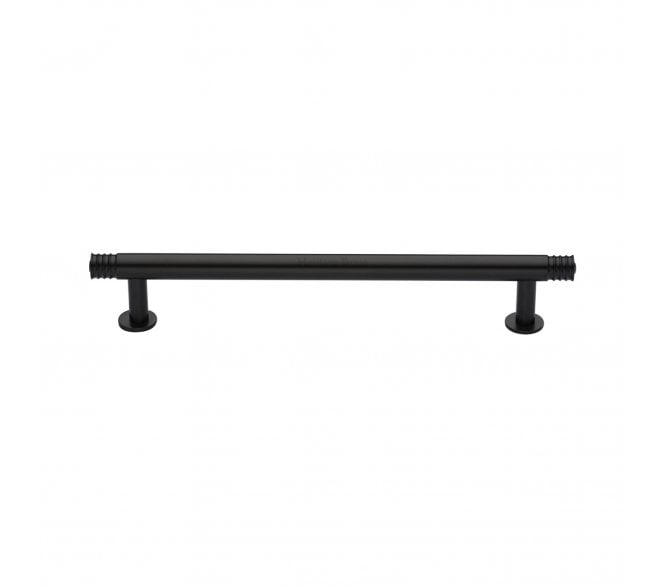 Heritage Brass V4447 Contour T-Bar Cabinet Pull Handles W/Circular Roses - Matt Bronze