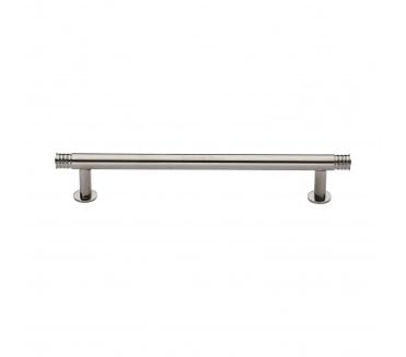 Heritage Brass V4447 Contour T-Bar Cabinet Pull Handles W/Circular Roses - Polished Nickel