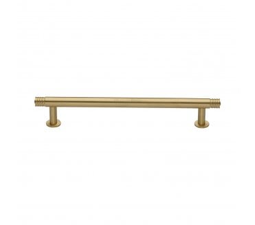 Heritage Brass V4447 Contour T-Bar Cabinet Pull Handles W/Circular Roses - Satin Brass