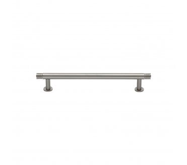 Heritage Brass V4447 Contour T-Bar Cabinet Pull Handles W/Circular Roses - Satin Nickel