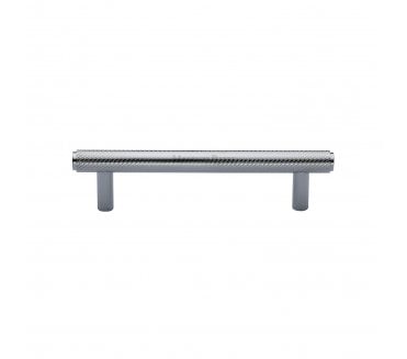Heritage Brass V4458 Knurled T-Bar Cabinet Pull Handles - Polished Chrome