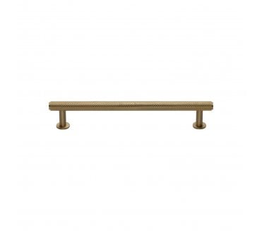 Heritage Brass V4459 Knurled T-Bar Cabinet Pull Handles W/Circular Roses - Satin Brass