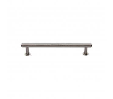 Heritage Brass V4459 Knurled T-Bar Cabinet Pull Handles W/Circular Roses - Satin Nickel