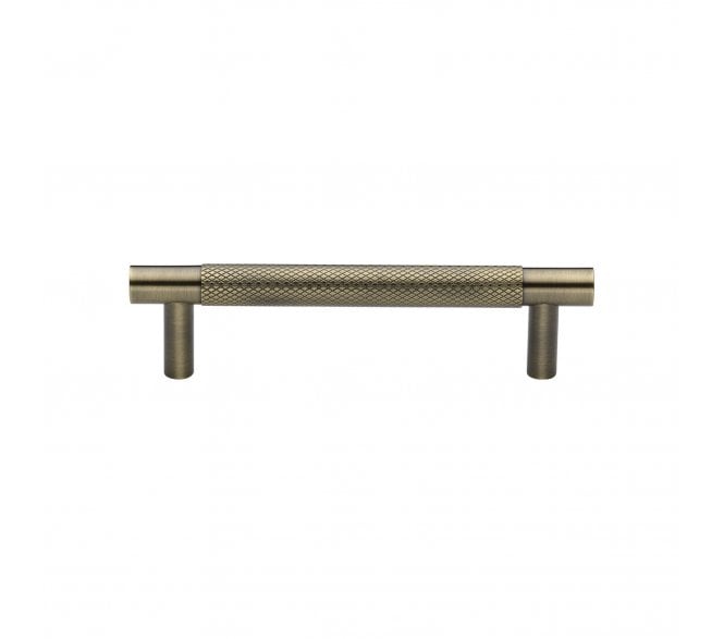 Heritage Brass V4461 Partial Knurled T-Bar Cabinet Pull Handles - Antique Brass