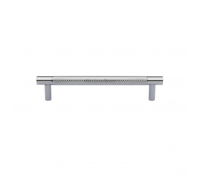 Heritage Brass V4461 Partial Knurled T-Bar Cabinet Pull Handles - Polished Chrome