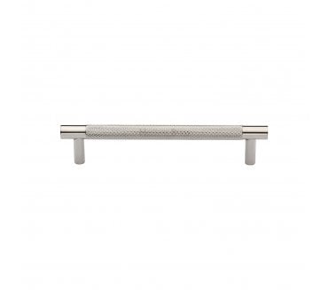 Heritage Brass V4461 Partial Knurled T-Bar Cabinet Pull Handles - Polished Nickel