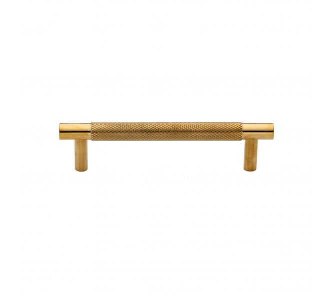Heritage Brass V4461 Partial Knurled T-Bar Cabinet Pull Handles - Unlacquered Brass