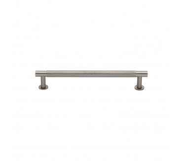 Heritage Brass V4462 Partial Knurled Cabinet Pull Handles On Rose - Satin Nickel
