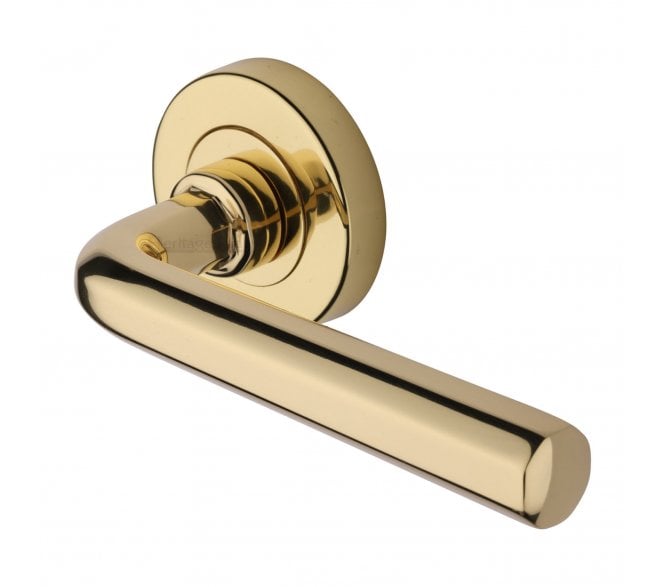 Heritage Brass V4545 Octave Lever on Rose - Polished Brass