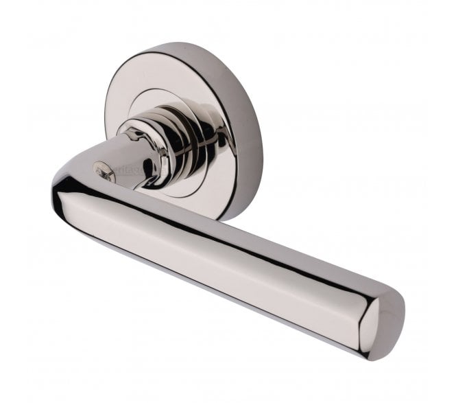 Heritage Brass V4545 Octave Lever on Rose - Polished Nickel