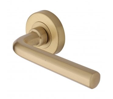 Heritage Brass V4545 Octave Lever on Rose - Satin Brass