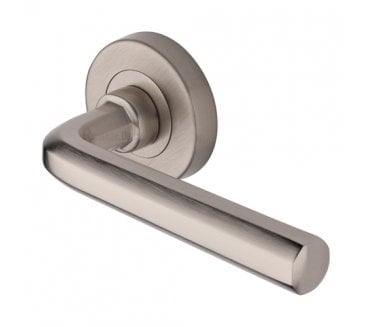 Heritage Brass V4545 Octave Lever on Rose - Satin Nickel