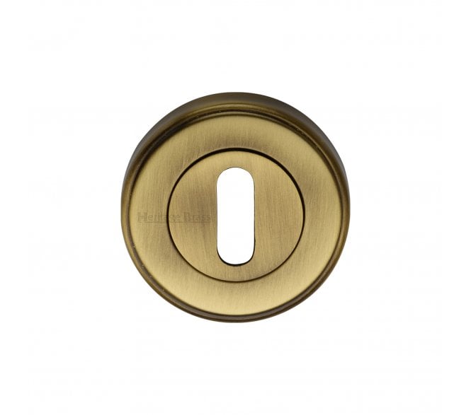 Heritage Brass V5000 Keyhole Escutcheon 50mm - Antique Brass