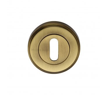 Heritage Brass V5000 Keyhole Escutcheon 50mm - Antique Brass