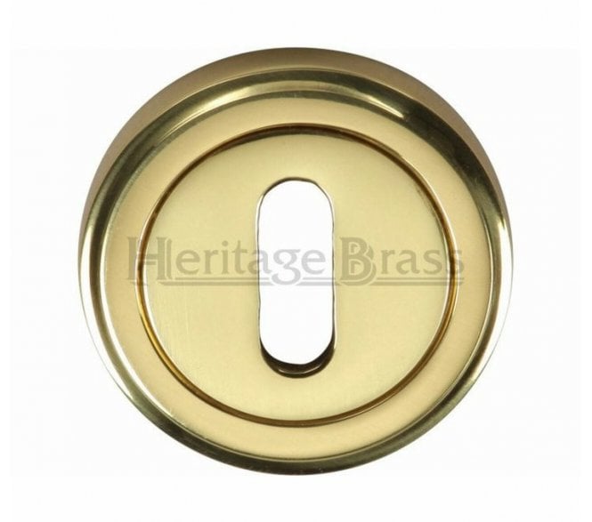 Heritage Brass V5000 Keyhole Escutcheon 50mm - Polished Brass