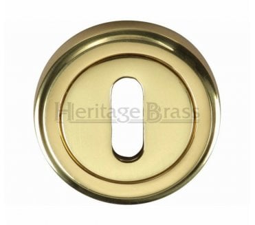 Heritage Brass V5000 Keyhole Escutcheon 50mm - Polished Brass