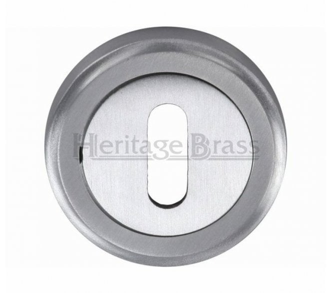 Heritage Brass V5000 Keyhole Escutcheon 50mm - Polished Chrome