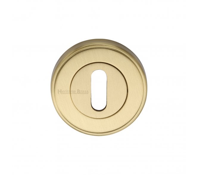 Heritage Brass V5000 Keyhole Escutcheon 50mm - Satin Brass