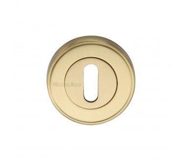 Heritage Brass V5000 Keyhole Escutcheon 50mm - Satin Brass