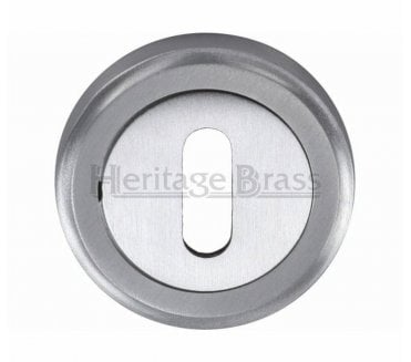 Heritage Brass V5000 Keyhole Escutcheon 50mm - Satin Chrome