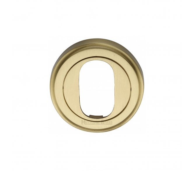 Heritage Brass V5010 Oval Escutcheon 50mm - Satin Brass