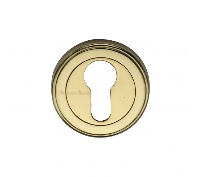Heritage Brass V5020 Euro Profile Escutcheon 50mm - Polished Brass