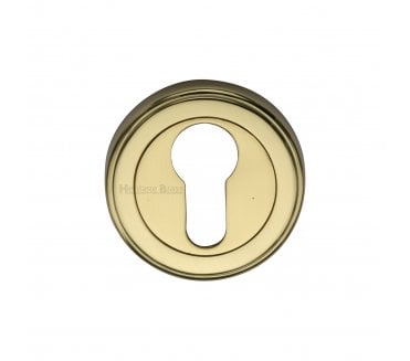 Heritage Brass V5020 Euro Profile Escutcheon 50mm - Polished Brass