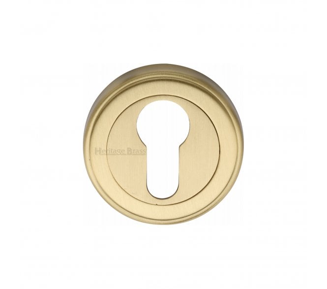 Heritage Brass V5020 Euro Profile Escutcheon 50mm - Satin Brass