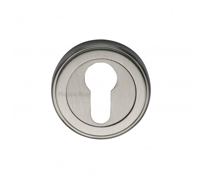 Heritage Brass V5020 Euro Profile Escutcheon 50mm - Satin Nickel