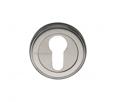 Heritage Brass V5020 Euro Profile Escutcheon 50mm - Satin Nickel