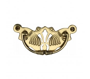 Heritage Brass V5021 Fretted Drop Handle - Polished Brass