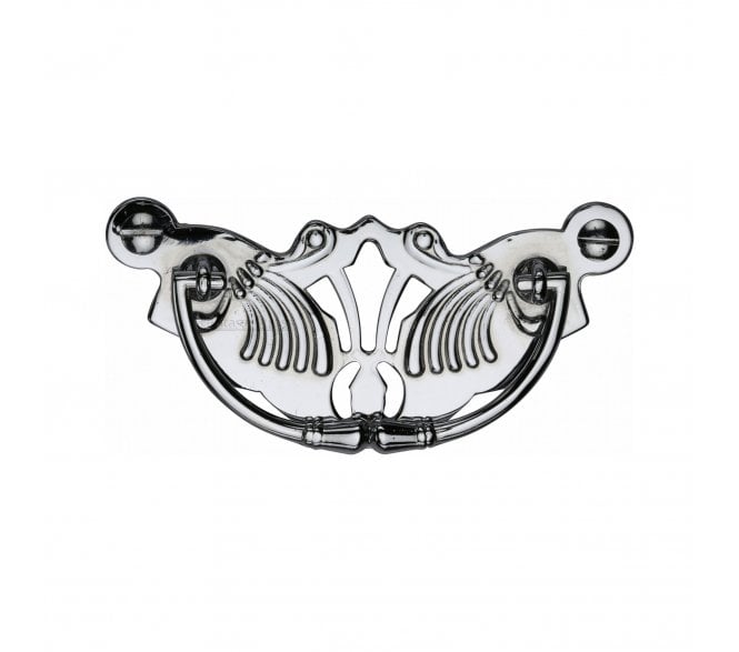 Heritage Brass V5021 Fretted Drop Handle - Polished Chrome
