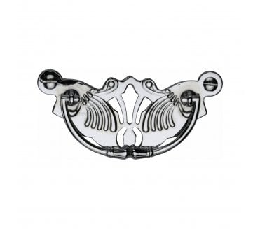 Heritage Brass V5021 Fretted Drop Handle - Polished Chrome