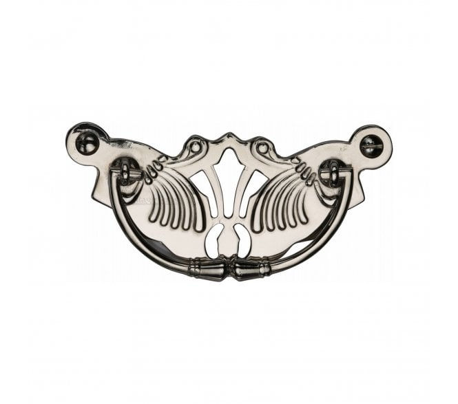 Heritage Brass V5021 Fretted Drop Handle - Polished Nickel