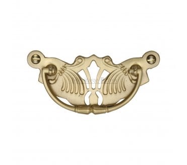 Heritage Brass V5021 Fretted Drop Handle - Satin Brass