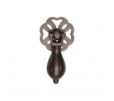 Heritage Brass V5025 Cabinet Drop Pull On Rose Plate - Matt Bronze