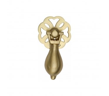 Heritage Brass V5025 Cabinet Drop Pull On Rose Plate - Satin Brass