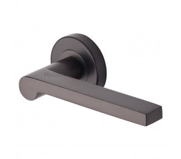 Heritage Brass V6225 Metro Mid Century Lever on Rose - Matt Bronze