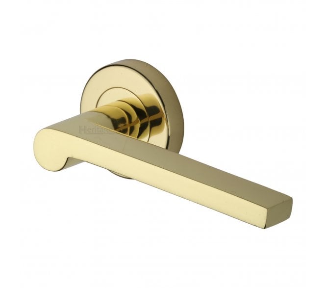 Heritage Brass V6225 Metro Mid Century Lever on Rose - Polished Brass