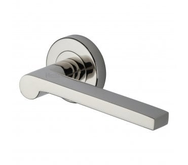 Heritage Brass V6225 Metro Mid Century Lever on Rose - Polished Nickel