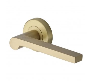 Heritage Brass V6225 Metro Mid Century Lever on Rose - Satin Brass