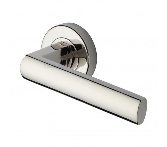 Heritage Brass V6230 Poseidon Lever on Rose - Polished Nickel